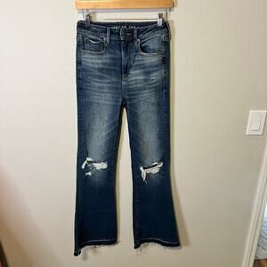 American Eagle Highest Rise Flare Jeans Size 2
